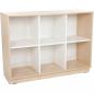 Preview: Quadro - Schrank M mit 2 Trennwänden und 1x3 Einlegeböden, B 116, Ahorn